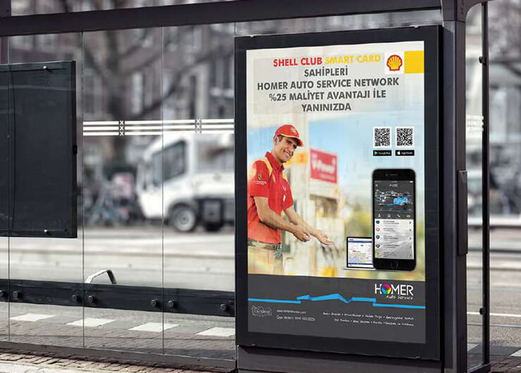 Homer & Shell Outdoor Reklam